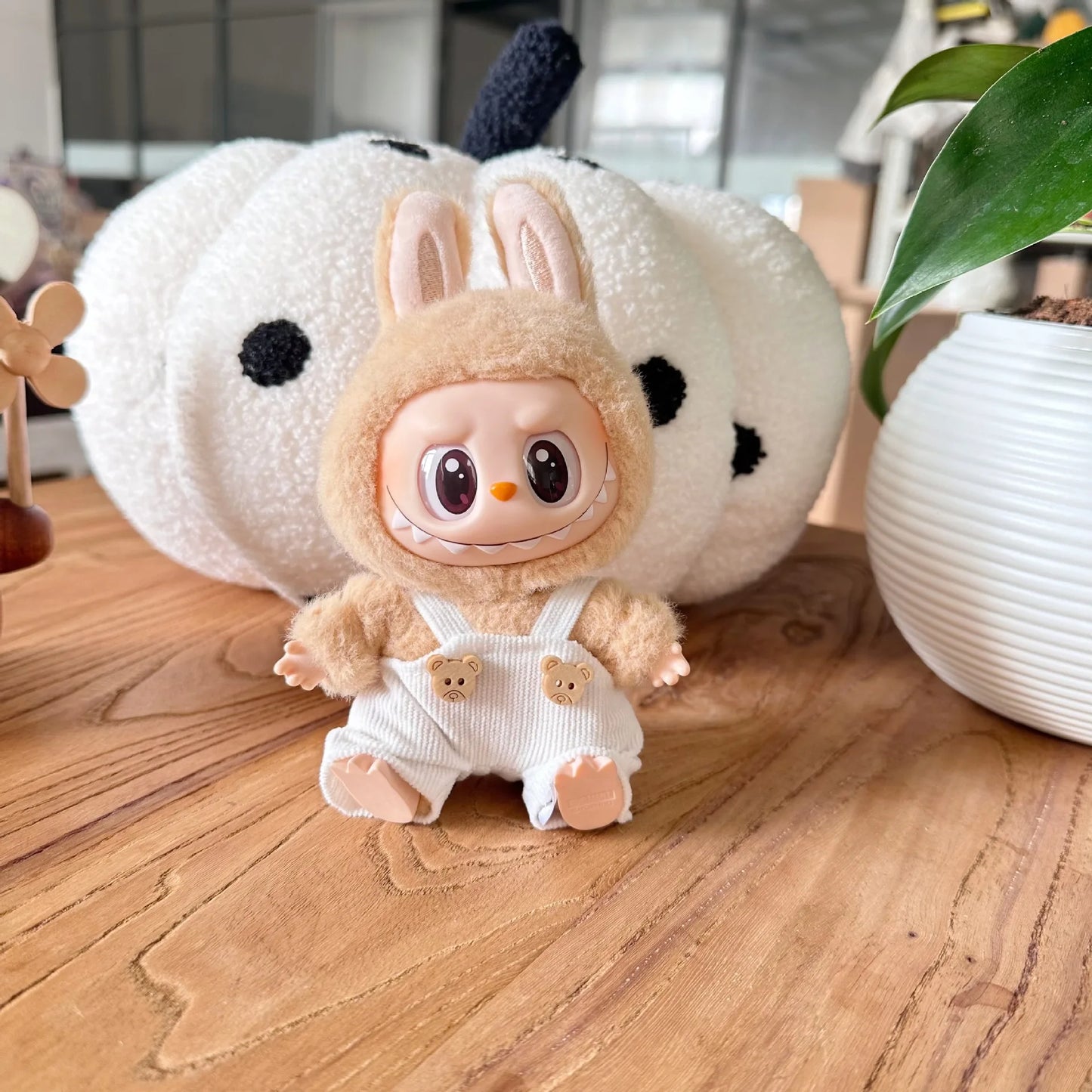 Labubu Wool Overalls Outfit