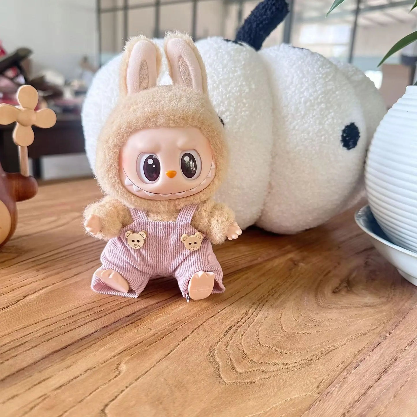 Labubu Wool Overalls Outfit